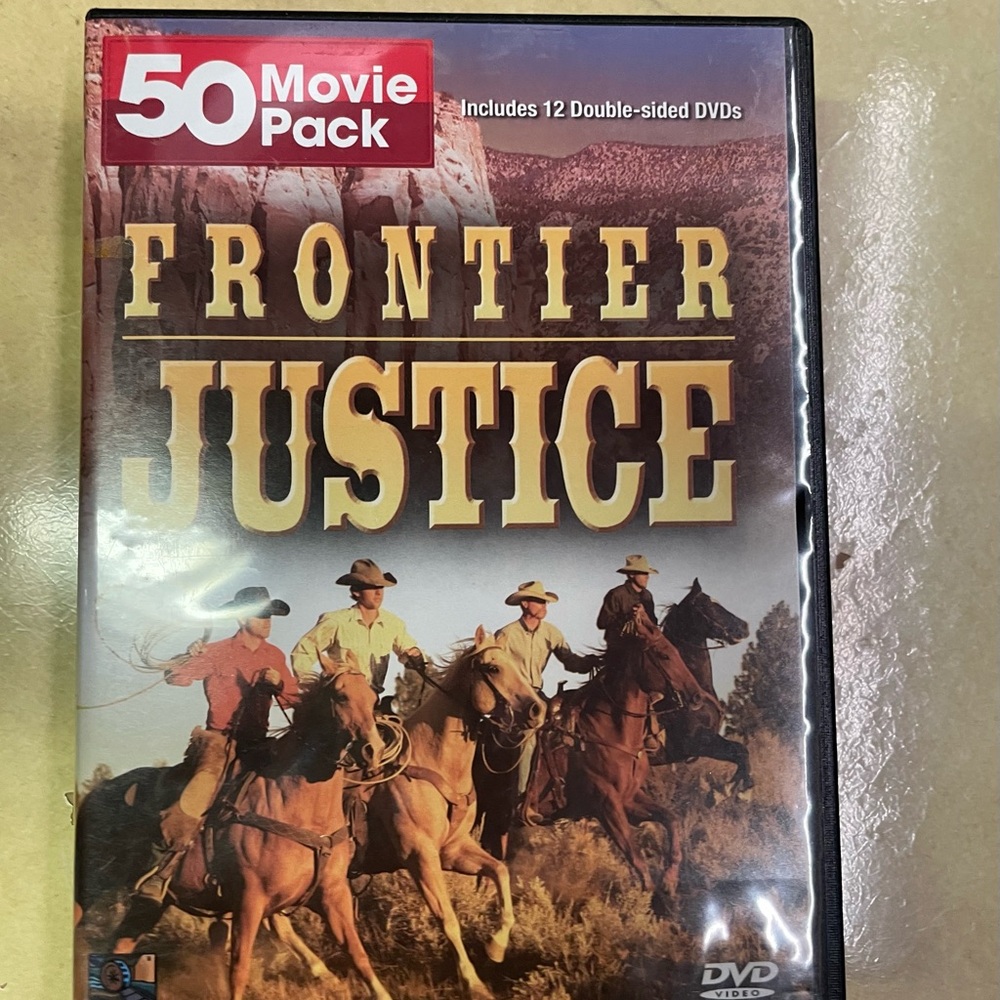 Western Lot of Frontier Justice 50 Movie Pack DVD Set PLUS 5 Western books